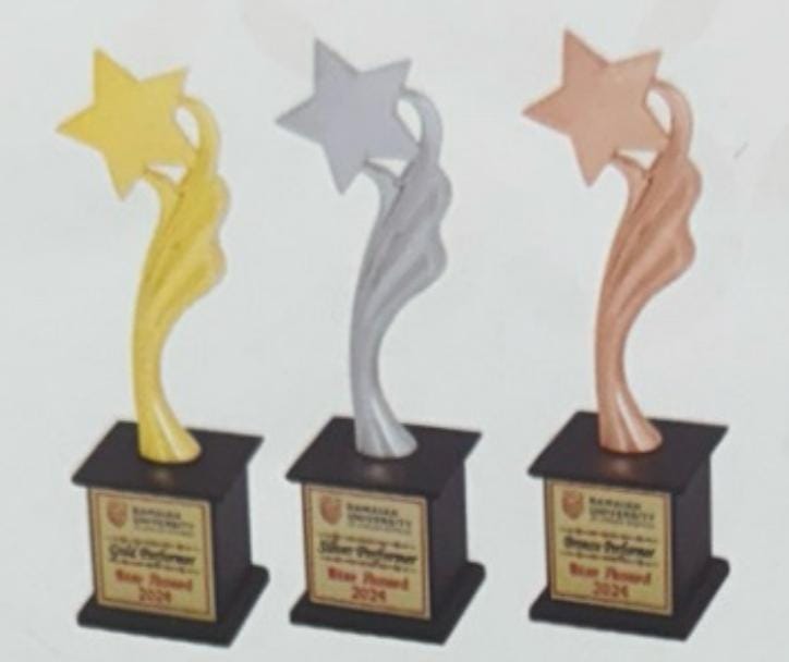 Banaras University Star Performer Trophy Set