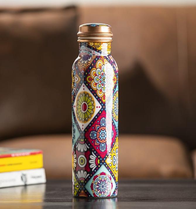 Bohemian Mandala Water Bottle – Artisan Edition
