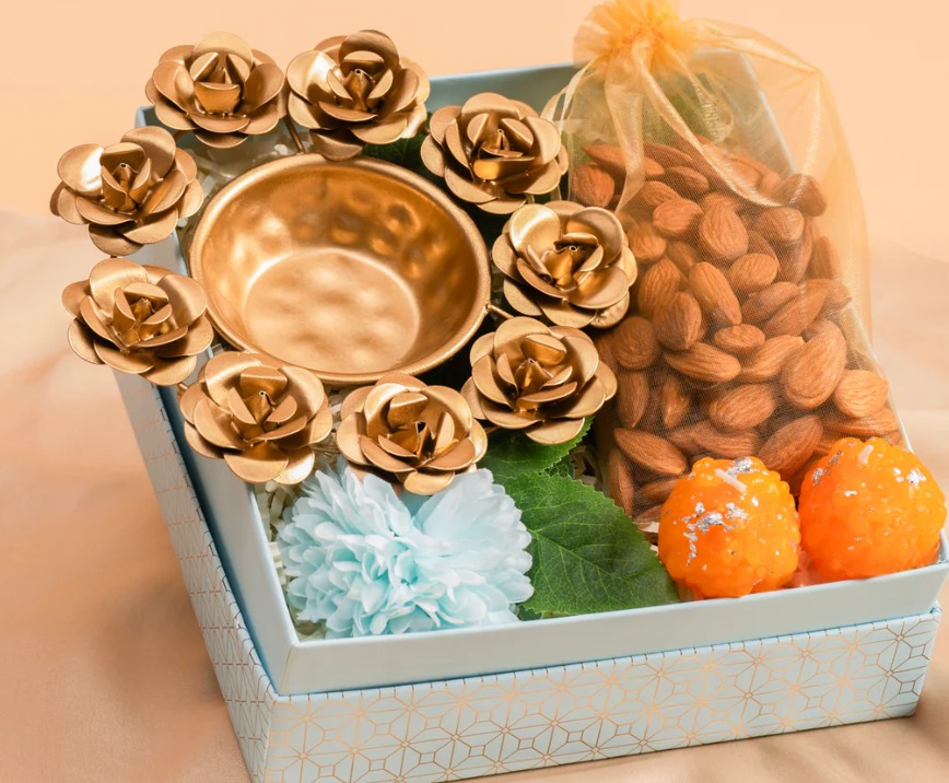 Premium Diwali Gift Hamper with Decorative Diya