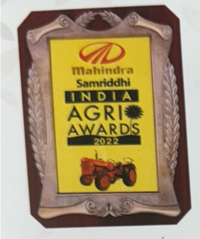Mahindra Samriddhi India Agri Awards Plaque