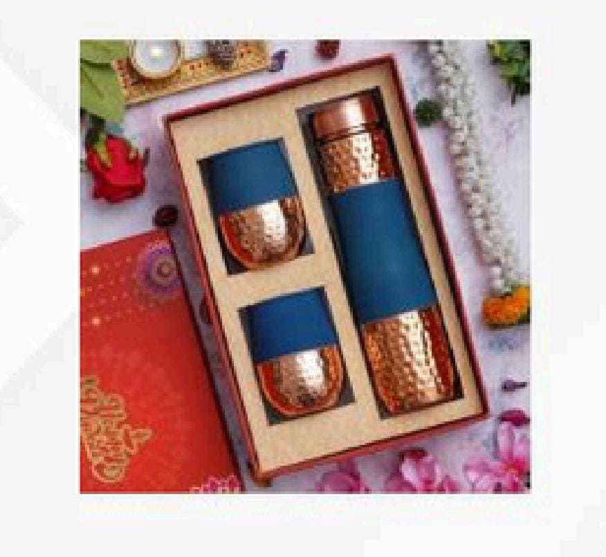 Copper Wellness Set – Blue Weave Edition