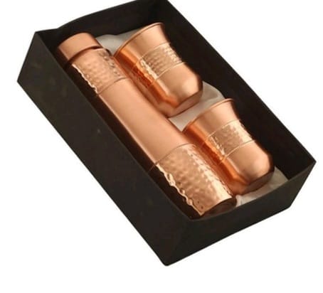 Hammered Copper Glow Set